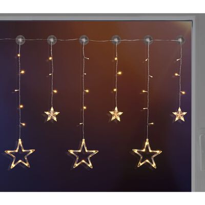 HI Svetlobna zavesa z zvezdami Fairy s 63 LED lučkami