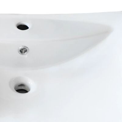 vidaXL Razkošen keramičen umivalnik z odprtino za pipo