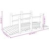 vidaXL Vrtni most z ograjami 150x67x56 cm trdna smrekovina