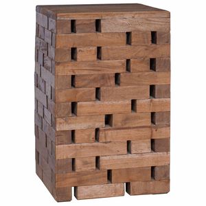 vidaXL Stolica Naravna 29 x 29 x 48 cm Trden predelan les