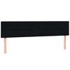 vidaXL Box spring postelja z vzmetnico črna 180x210 cm žamet
