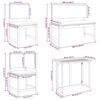 vidaXL Vrtnik Bistro Set 4 pcs Rjava Trden akacijev les