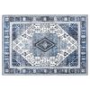 vidaXL Preproga ORIZ Temno modra 140 x 200 cm 100% poliester