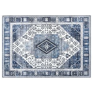 vidaXL Preproga ORIZ Temno modra 140 x 200 cm 100% poliester