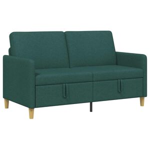 vidaXL Sofa s shrambo Temno zelena 152 x 78 x 87 cm Poliester