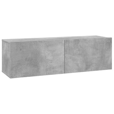 vidaXL TV omarica betonsko siva 100x30x30 cm iverna plošča