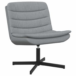 vidaXL Vrtljiv stol Svetlo siva 63 x 75 x 76 cm blago