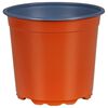 vidaXL Okrogli cvetlični lonec 100 kos Terakota &Oslash; 15 x 13 cm Plastika
