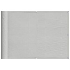 vidaXL Balkonsko platno svetlo sivo 75x300 cm 100 % poliester oxford
