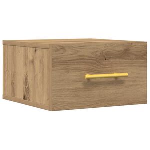 vidaXL Nočna omarica 35 x 35 x 20 cm Inženirski les Umetni hrast