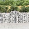 vidaXL Obokane gabion košare 15kosov 200x30x100/120cm pocinkano železo