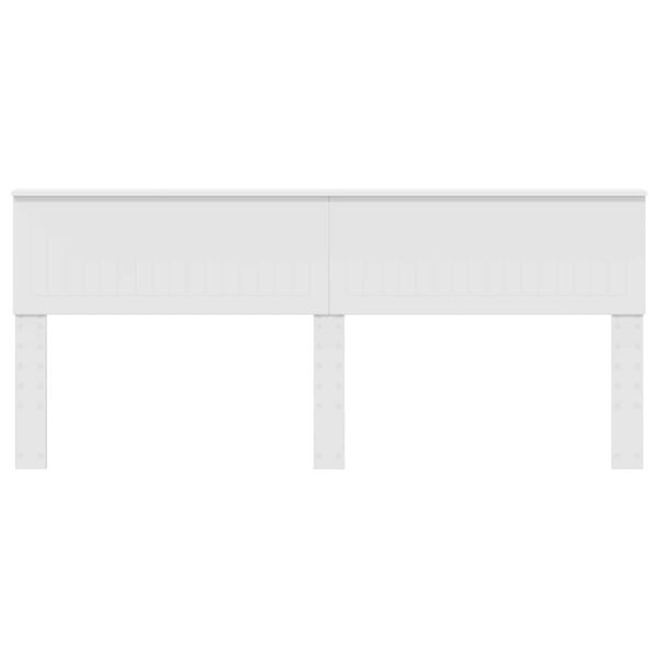 vidaXL Vzglavje Svetlo Belo 200 cm Konstruiran les