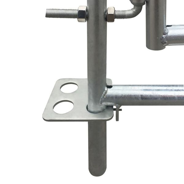 vidaXL 4 delna ograda za ovce iz pocinkanega jekla 183 x 183 x 92 cm