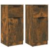 vidaXL Komoda 2 kosa dimljeni hrast 30x30x70 cm konstruiran les