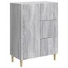 vidaXL Strani &scaron;al Siva Sonoma 66 x 34,5 x 90 cm Inženirski les