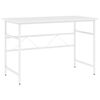 vidaXL Računalni&scaron;ka miza bela 105x55x72 cm MDF in kovina