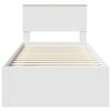 vidaXL Konstrukcija postelje Bela 90 x 200 cm Konstruiran les