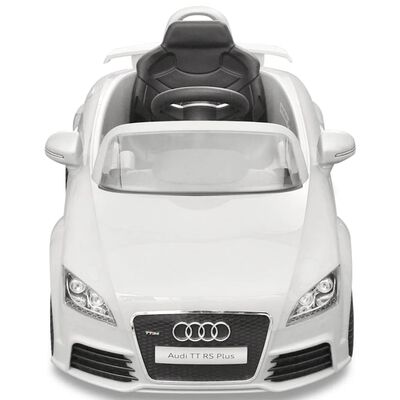 Audi TT RS električni avto za otroke z dalinjcem bele barve