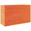 vidaXL Vrtno cvetlično korito vo&scaron;čeno 110x40x68,5 cm trdna borovina