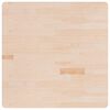 vidaXL Kvadratna mizna plo&scaron;ča 90x90x2,5 cm neobdelana trdna hrastovina