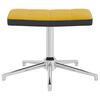vidaXL Stol za spro&scaron;čanje s stolčkom gorčično rumen žamet in PVC