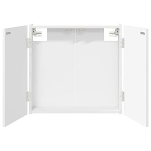 vidaXL Omara za tarče Bela 56 x 12 x 53,5 cm Inženirski les