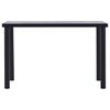 vidaXL Jedilna miza črna in betonsko siva 120x60x75 cm mediapan