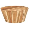 vidaXL Klubska mizica &Oslash;65x31 cm trden akacijev les