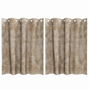 vidaXL Velvete zavese 2 kos &Scaron;ampanjec 140 x 140 cm Žamet