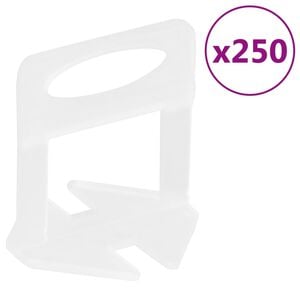 vidaXL Sponke za izravnavo plo&scaron;čic 250 kosov 1 mm