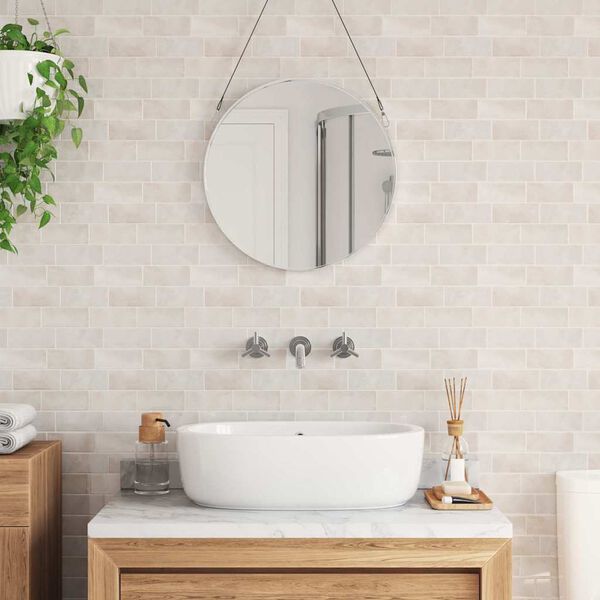 vidaXL Podhodna ploščica 10 pcs Bež marmor 29.4 x 21.4 cm