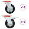 vidaXL Gibljiva kolesa 32 kosov 100 mm