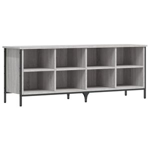 vidaXL Omarica za čevlje siva sonoma 131x35x50 cm inženirski les