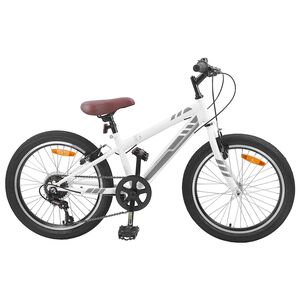vidaXL Gorsko Kolo 20 Palcev 6-Speed za 5-8 let Bela