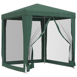 vidaXL Vrtni &scaron;otor s 4 mrežastimi stranicami zelen 2x2 m HDPE