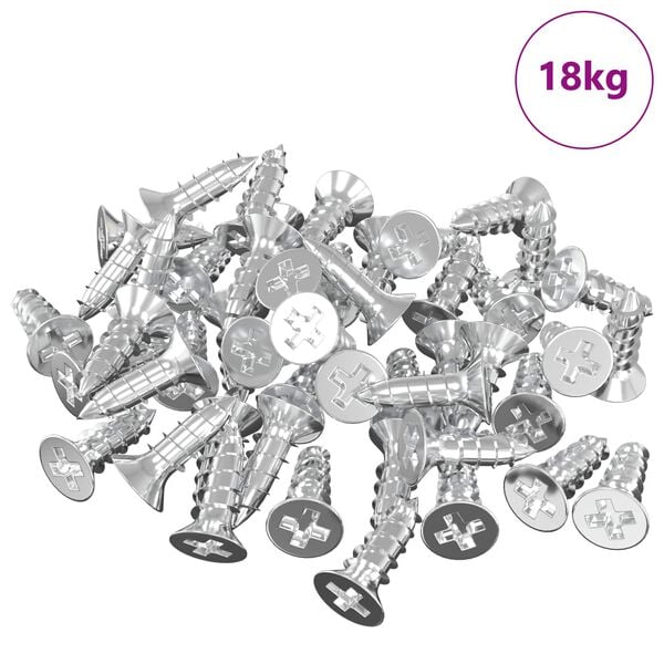 vidaXL Nosilec za ogledalo 340 pcs Nikljeva 35 x 30 x 8,3 mm Jeklo