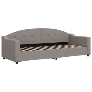 vidaXL Raztegljiv kavč taupe 80x200 cm blago
