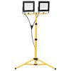 vidaXL LED reflektor s stojalom 2x100 W toplo bel