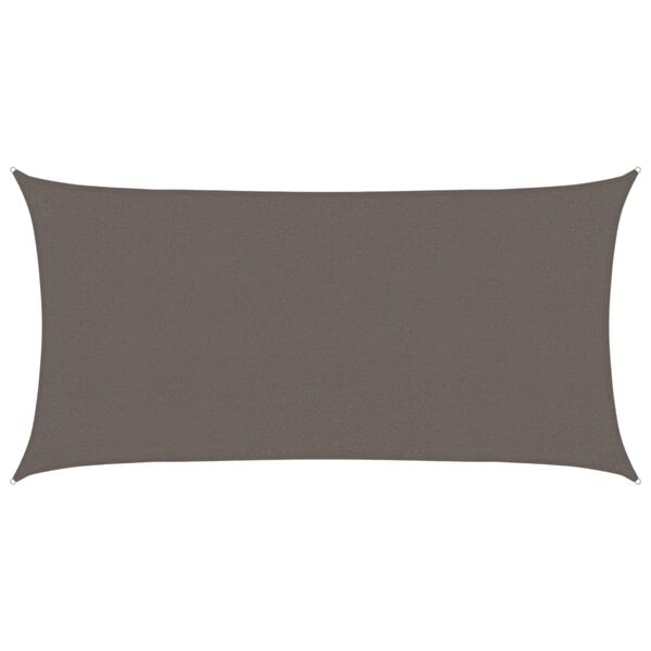 vidaXL Senčno jadro HDPE 2x3,5 m antracitno