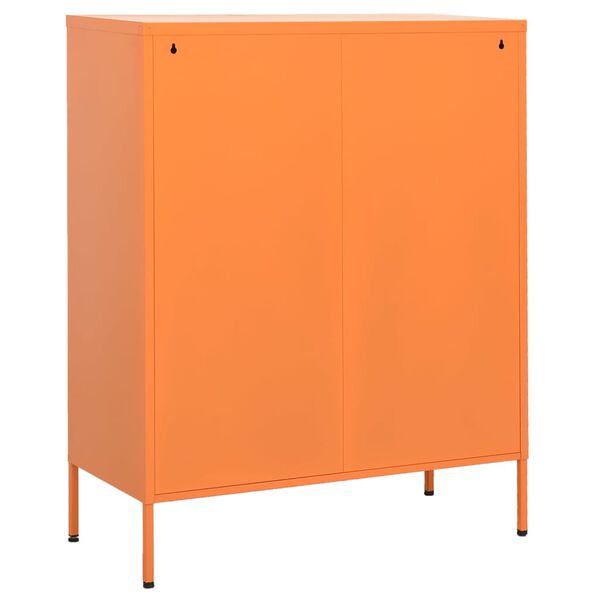 vidaXL Omara za shranjevanje oranžna 80x35x101,5 cm jeklo