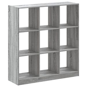vidaXL Knjižna omara siva sonoma 102x32x108 cm inženirski les