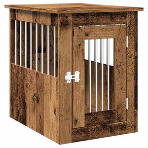vidaXL Boks za psa starinski les 45x62x59 cm inženirski les
