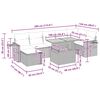vidaXL Vrtna sedežna garnitura 5-delna z blazinami bež ratan akacija