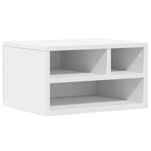 vidaXL Stojalo za tiskalnik belo 40x32x22,5 cm inženirski les