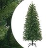 vidaXL Umestno božično drevo 150 cm PVC, PE in jeklo Zelena