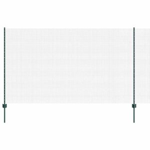 vidaXL Varjen žični ograjo s stebri 25 x 1,4 m Jeklo s PVC premazom