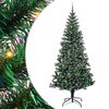 vidaXL Umjetna preddekorirana božićna jelka med 300 LED Zelena 240 cm