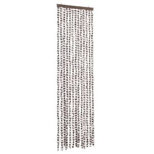 vidaXL Zavesa proti mrčesu taupe in bela 56x200 cm &scaron;enilja
