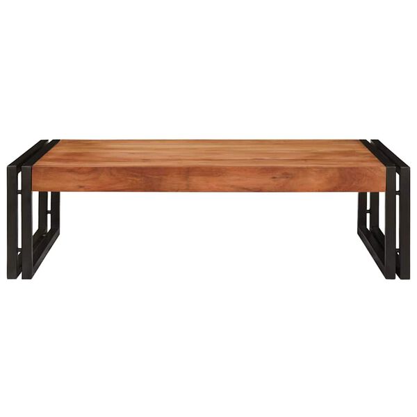 vidaXL Polica za kopalnico Rjava 80 x 50 x 23 cm Masiven les akacije