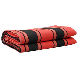 vidaXL Nadomestek za senčilo Oranžna in Črna 1000 x 160 cm Poliester